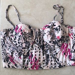 NWOT Material Girl Bustier w/ Rock-studs Sz L